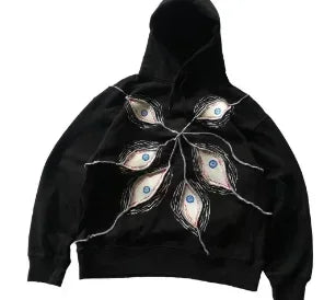 Wonkru Retro Patchwork Zipper Hoodie