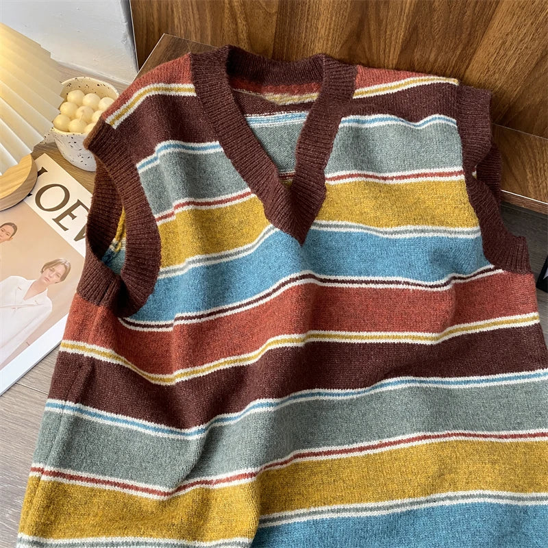 Wonkru Vintage Striped Sweater Vest