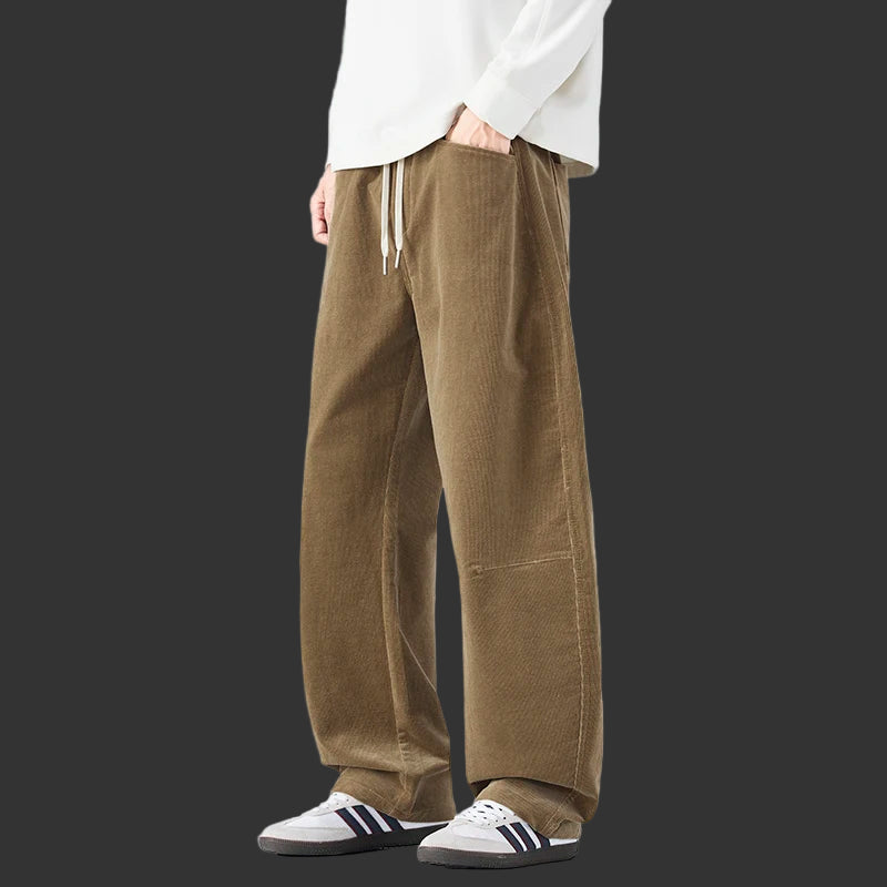 Autumn Corduroy Pants – Casual Loose Fit Streetwear for Men”
