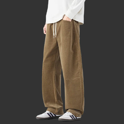 Autumn Corduroy Pants – Casual Loose Fit Streetwear for Men”