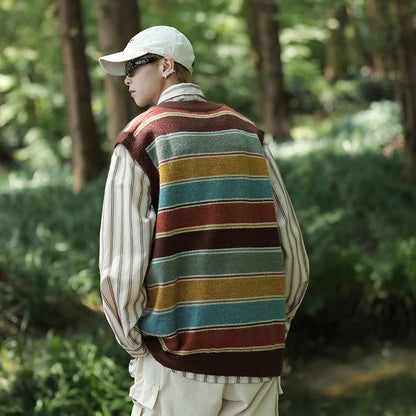 Wonkru Vintage Striped Sweater Vest
