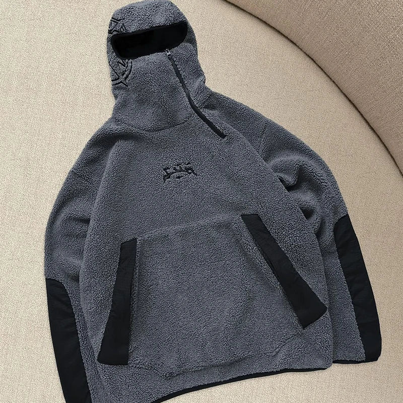 Wonkru Polar Fleece Hoodie – Thick & Warm Street Jacket