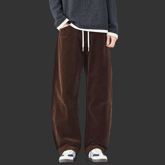 Autumn Corduroy Pants – Casual Loose Fit Streetwear for Men”