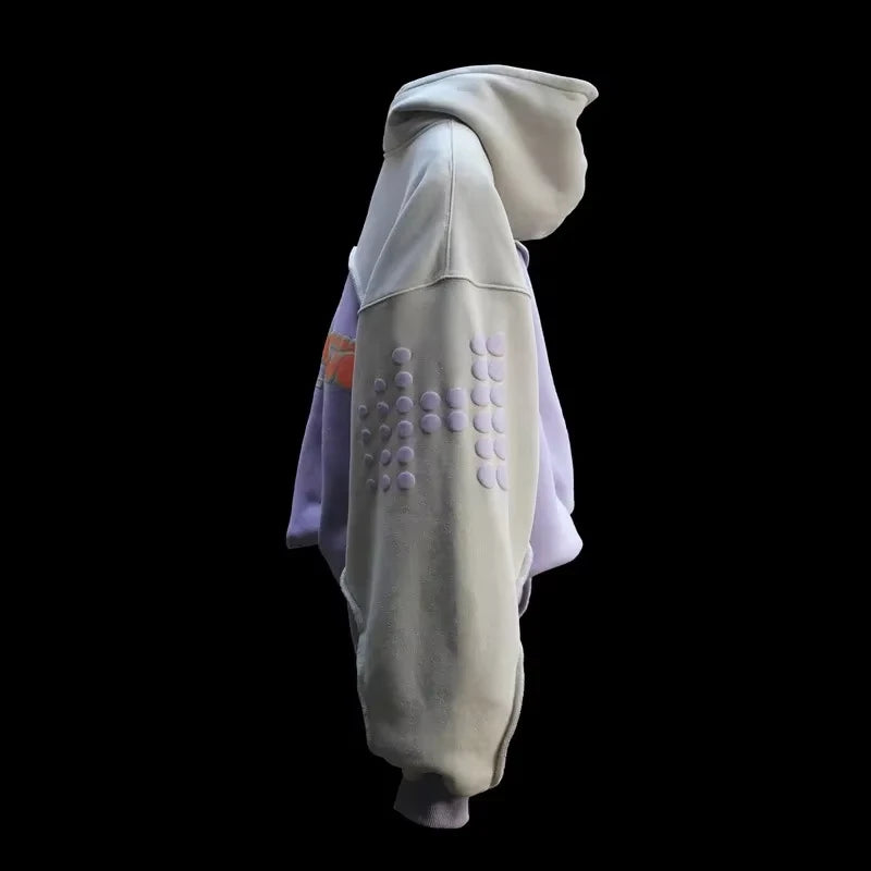 American Fashion Joker Hip Hop Pullover Hoodie Men Street Y2K New Casual Loose Sweatshirt Unisex Punk Rock Fleece Padded Hoodie