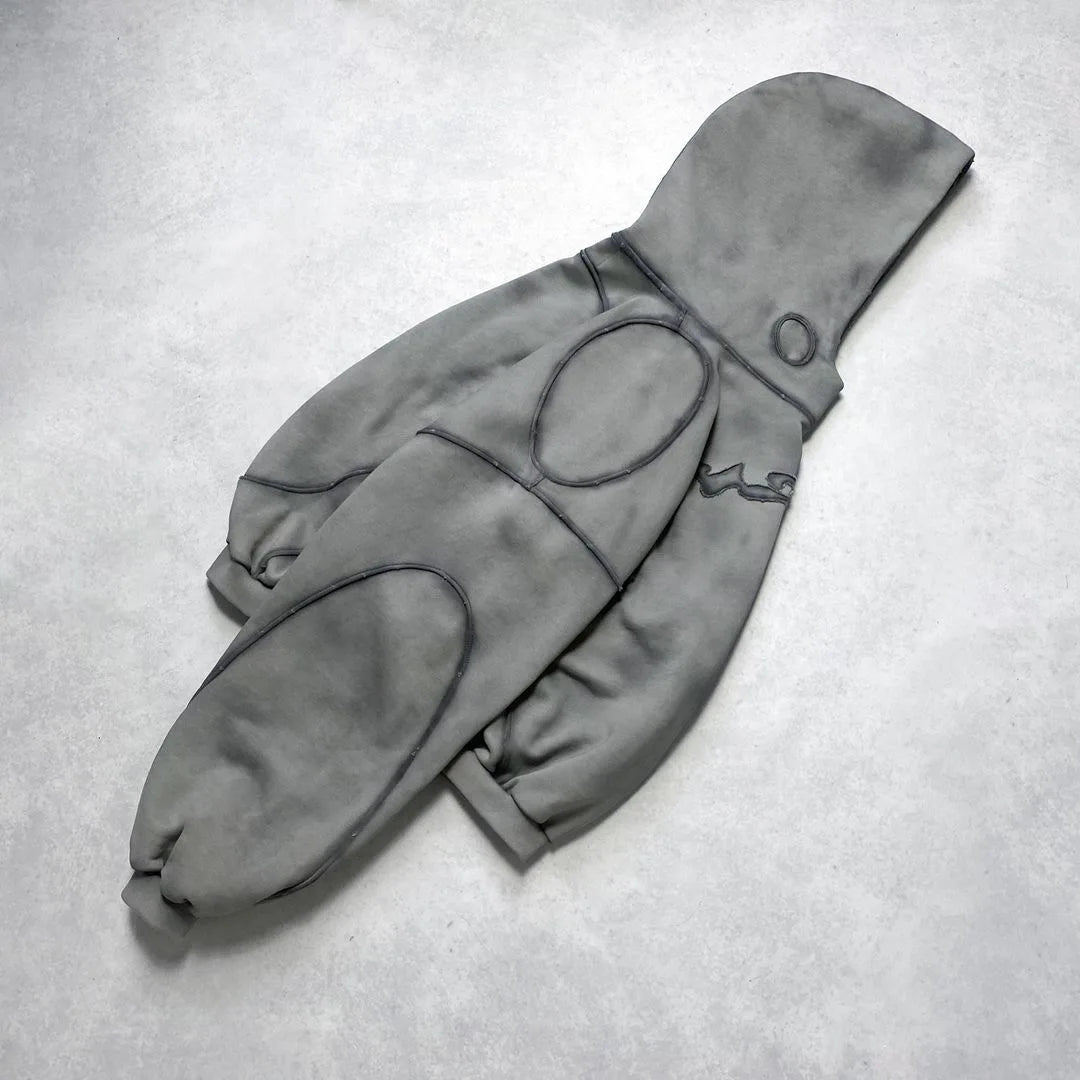 Wonkru Y2K Patchwork Hoodie – Retro Street Hip-Hop Style