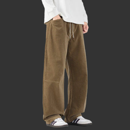 Autumn Corduroy Pants – Casual Loose Fit Streetwear for Men”