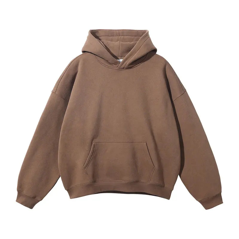 Women's Long Sleeve Hoodie Set Winter Hoodies Brown Clothes Woman Loose Solid Color Winter Cotton Outdoor Women Hoody For Girl