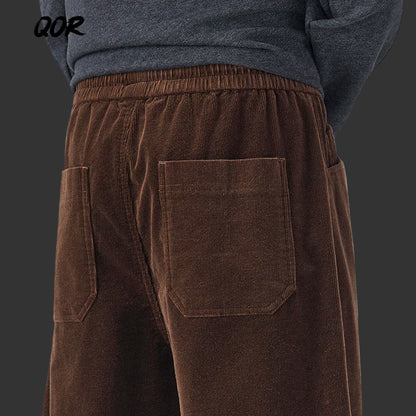 Autumn Corduroy Pants – Casual Loose Fit Streetwear for Men”