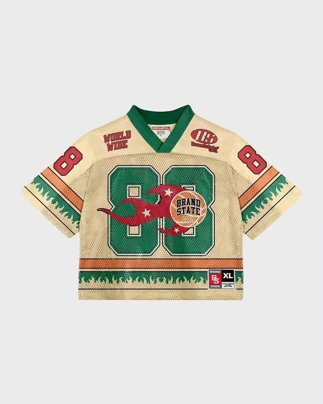 Y2K Harajuku Oversize V-neck shirt Men Fashion Ventilate Jersey Streetwear Retro Popular Hip Hop Casual sports shirt Vest Tops