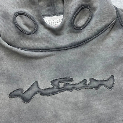 Wonkru Y2K Patchwork Hoodie – Retro Street Hip-Hop Style