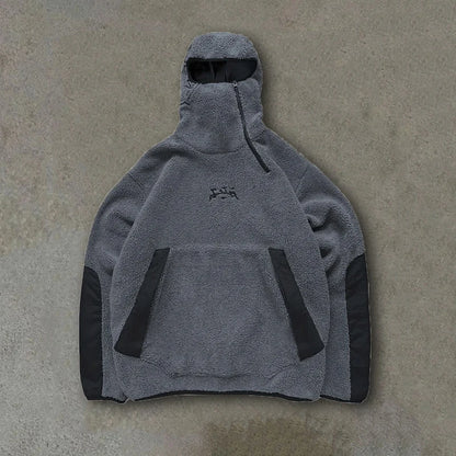 Wonkru Polar Fleece Hoodie – Thick & Warm Street Jacket