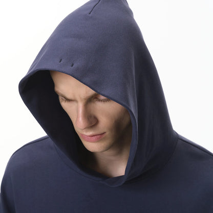 INFLATION 2025 Autumn Dragon Scale Hoodie Boxy Cropped 380GSM Oversized Pocket Sweatshirt Streetwear Men's Long Sleeve