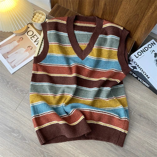 Wonkru Vintage Striped Sweater Vest