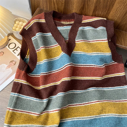 Wonkru Vintage Striped Sweater Vest