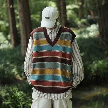 Wonkru Vintage Striped Sweater Vest