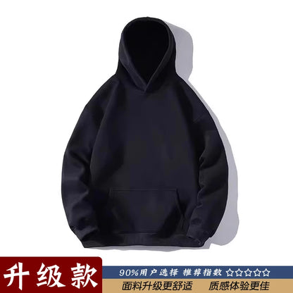 American Sle Heavyweight ort Wide Boxy Men's Hoodie Spring Cleanfit Hooded Sweatirt Jaet Layering Base Layer irt